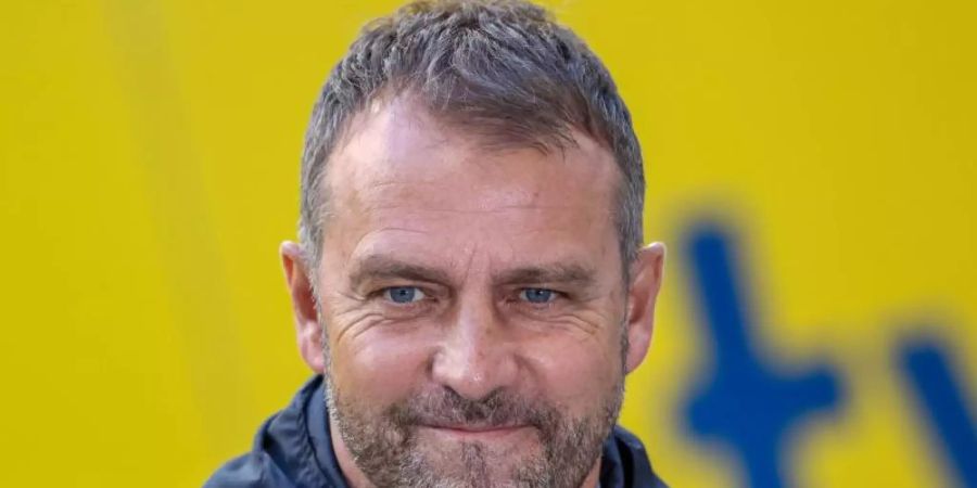 Setzt im Hinspiel gegen Paris Saint-Germain auf seine Siegerelf aus Leipzig: Bayern-Trainer Hanis Flick. Foto: Alexander Hassenstein/Getty POOL/dpa