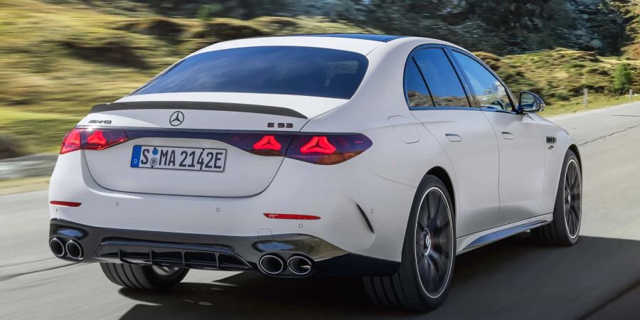 2024 Mercedes-AMG E53 Hybrid, Heckansicht