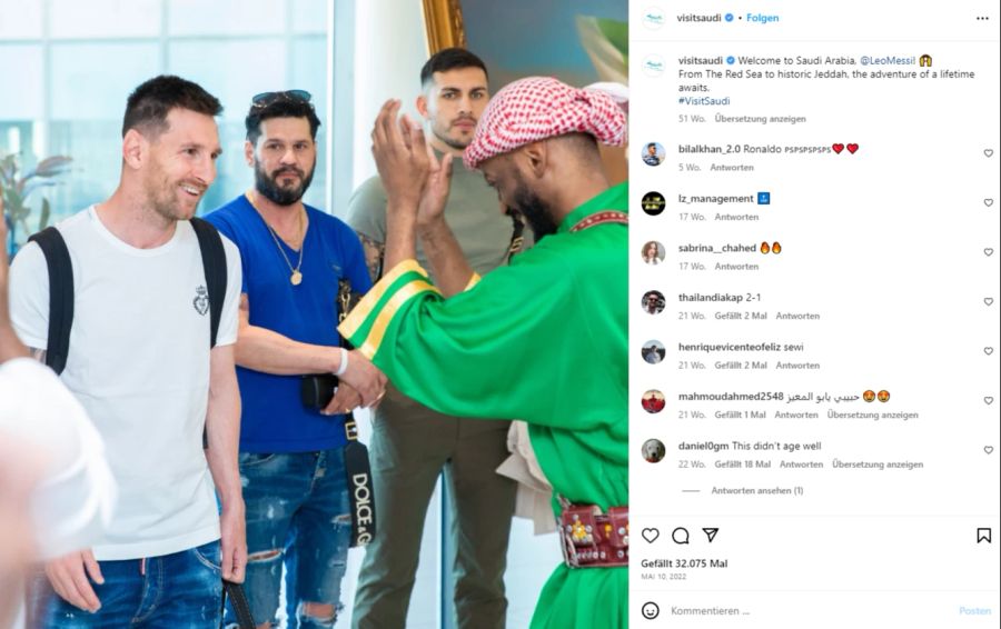 Lionel Messi ist Tourismus-Botschafter des arabischen Landes.