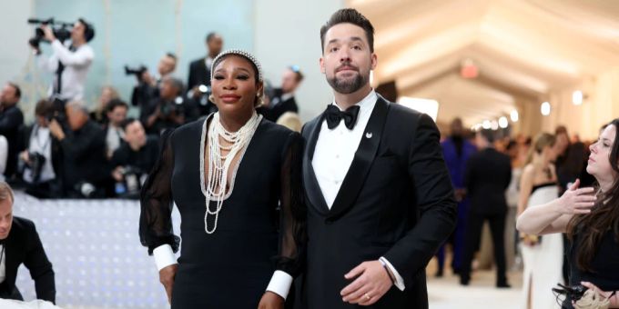 Neben Roger Federer war noch ein weiterer Tennis-Star mit dabei: Serena Williams. Die US-Amerikanerin und ihr Ehemann Alexis Ohanian sind hier abgebildet. Kurz darauf machte der Tennis-Star ihre zweite Schwangerschaft öffentlich. Serena Williams