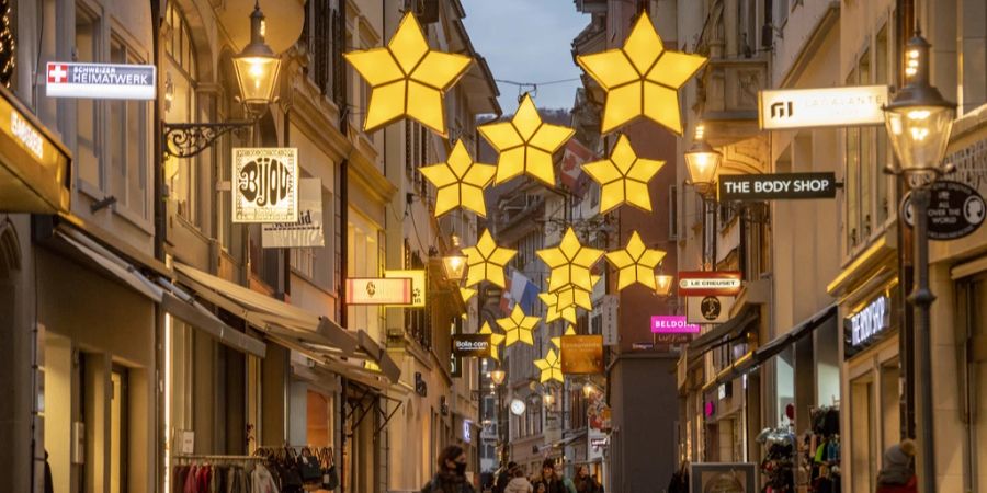 Luzern Weihnachtsbeleuchtung