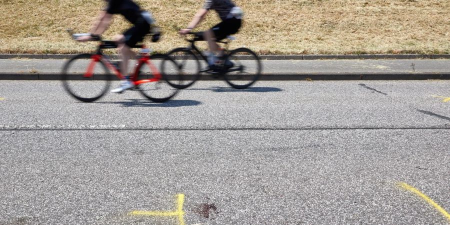 Die Unglückstelle des Triathlons in Hamburg.