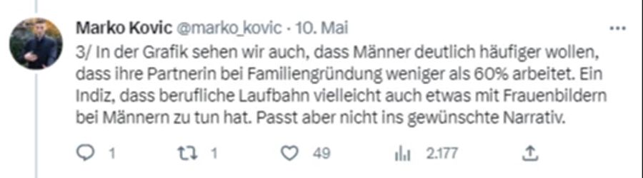 Kovic spricht von einem gewünschten Narrativ, für das die Ergebnisse wohl eigenhändig ausgewählt und interpretiert wurden.