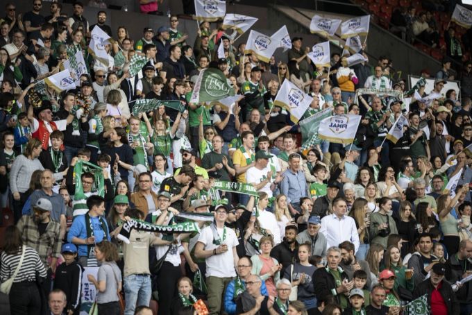 Die Fans des FC St.Gallen im Letzigrund. FC St.Gallen