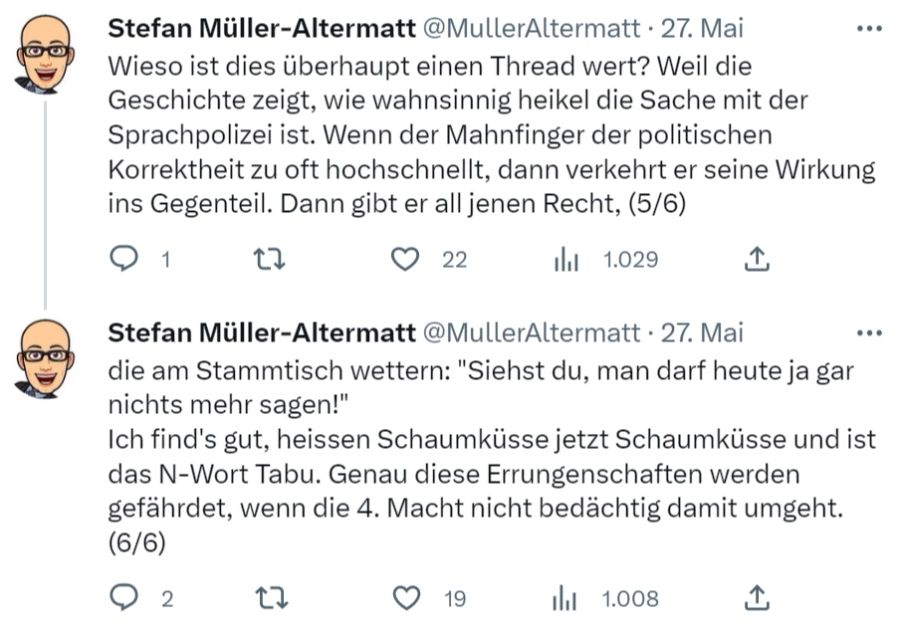 Stefan Müller-Altermatt Mohrerei