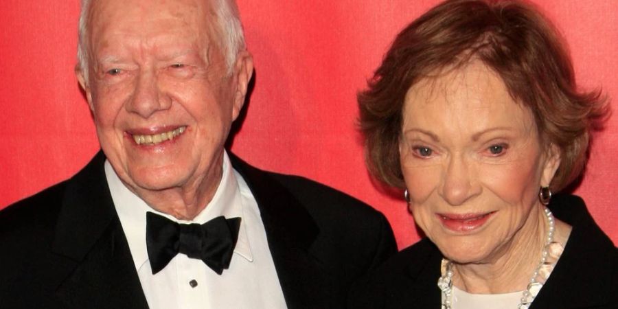 Jimmy und Rosalynn Carter im Jahr 2015 in Los Angeles.