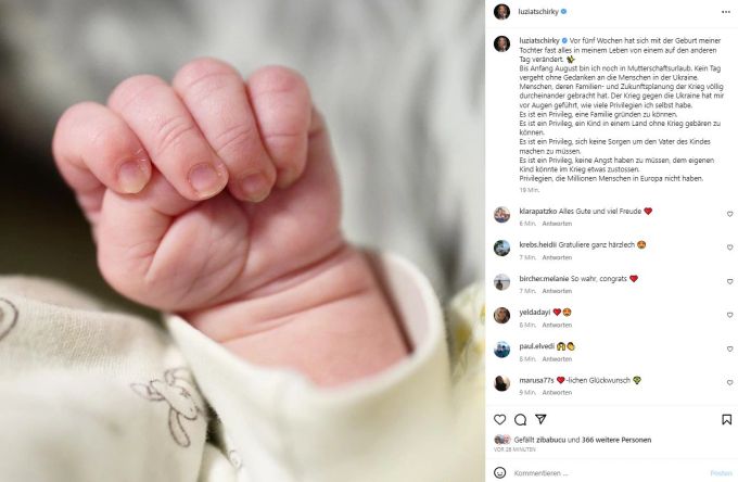 Luzia Tschirky ist vor fünf Wochen Mama geworden. luzia tschirky