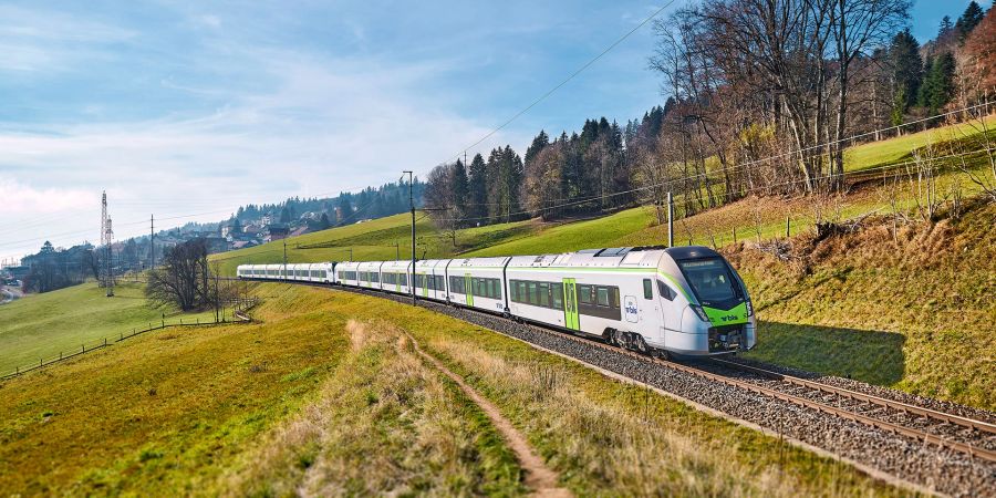 Zugstrecke der BLS Lötschbergbahn.