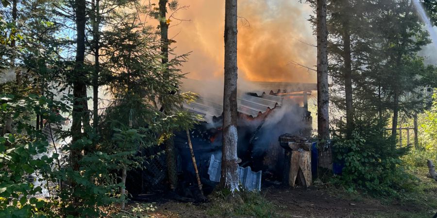Beim Brand wurde niemand verletzt