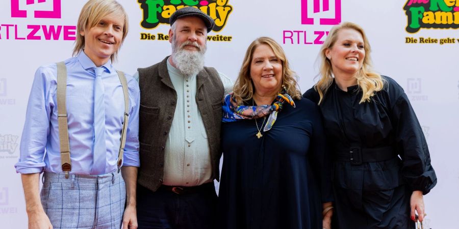 John (l-r), Paul, Kathy und Patricia Kelly bei der Vorstellung der neuen Doku-Serie «Die Reise geht weiter» in Köln.