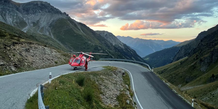 Sta. Maria Val Müstair: Sturz mit Motorrad