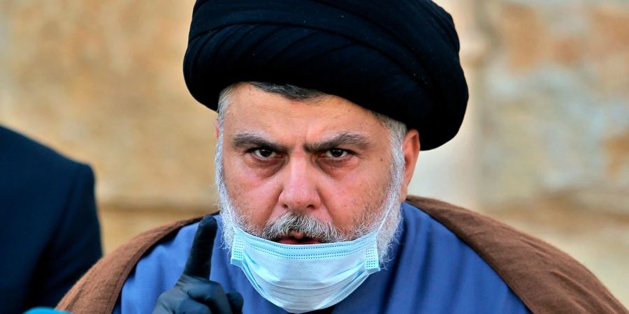 Der einflussreiche schiitische Geistliche Muktada al-Sadr im Februar 2021.