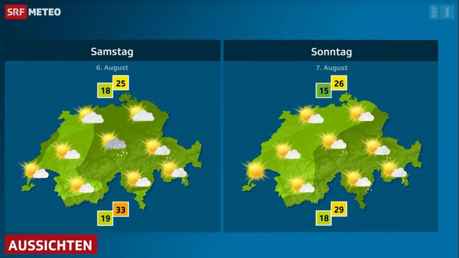 Am Wochenende kommt es zu einem Wetterwechsel.