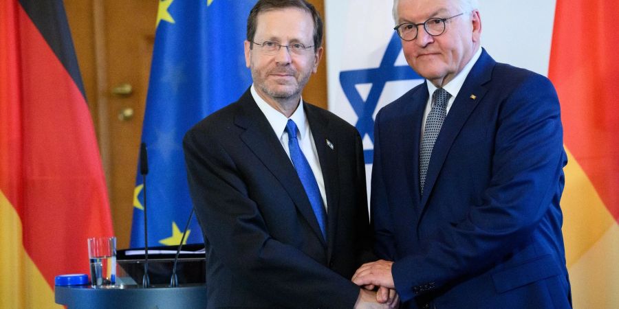 Der israelische Präsident Herzog hat in Berlin Bundespräsident Steinmeier getroffen.