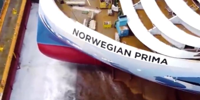 Norwegian Cruise Line - Taufe des neusten Schiffs in Reykjavik