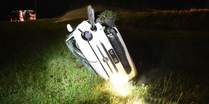 Zwei Verlezte nach einem schweren Unfall in Luzern