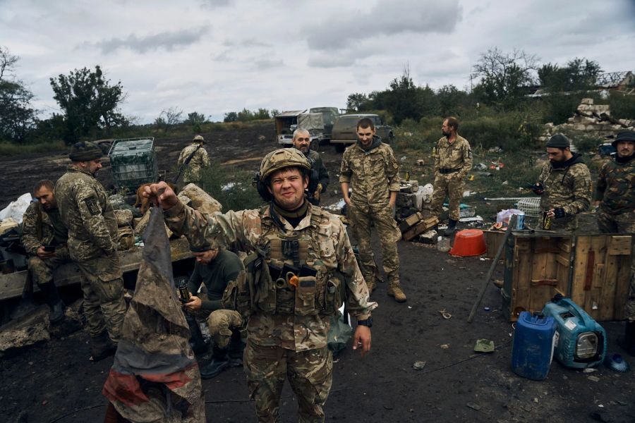 Ukrainische Truppen haben das Gebiet Charkiw von Russland zurückerobert. Kostiantyn Liberov/AP/dpa