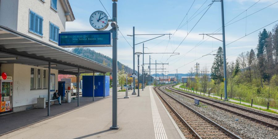 Der Bahnhof Turbenthal.