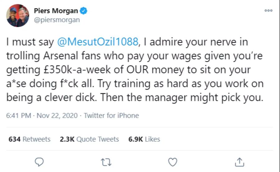 Mesut Özil Piers Morgan