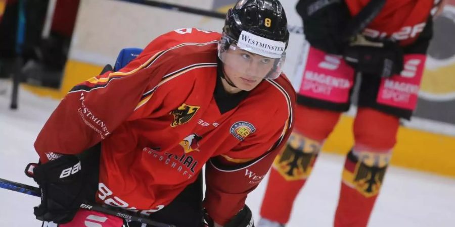 Tim Stützle steht bei den Ottawa Senators im Kader. Foto: Karl-Josef Hildenbrand/dpa