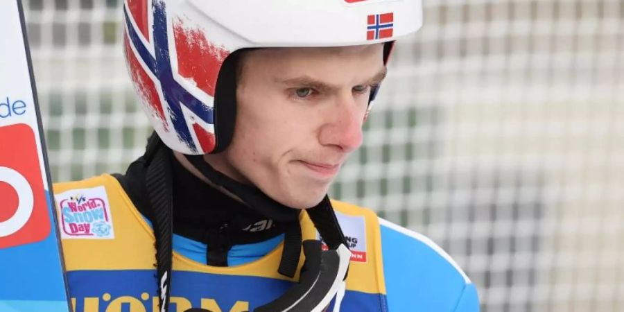 Der Norweger Halvor Egner Granerud war nach seinem 15. Platz in Innsbruck sauer. Foto: Daniel Karmann/dpa