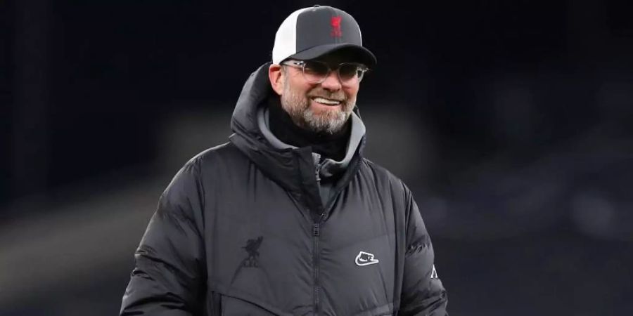 Liverpools Trainer Jürgen Klopp feierte mit seinem Team einen 3:1-Sieg gegen Tottenham Hotspur. Foto: Catherine Ivill/PA Wire/dpa