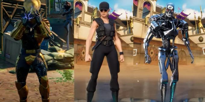 Neu sind Sarah Connor und T-800 in Fortnite mit dabei. Fortnite