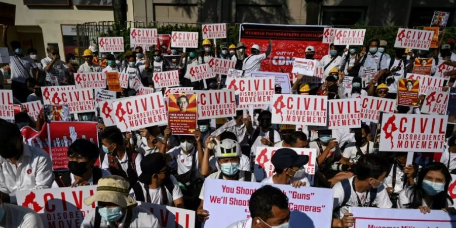 Protest in Rangun