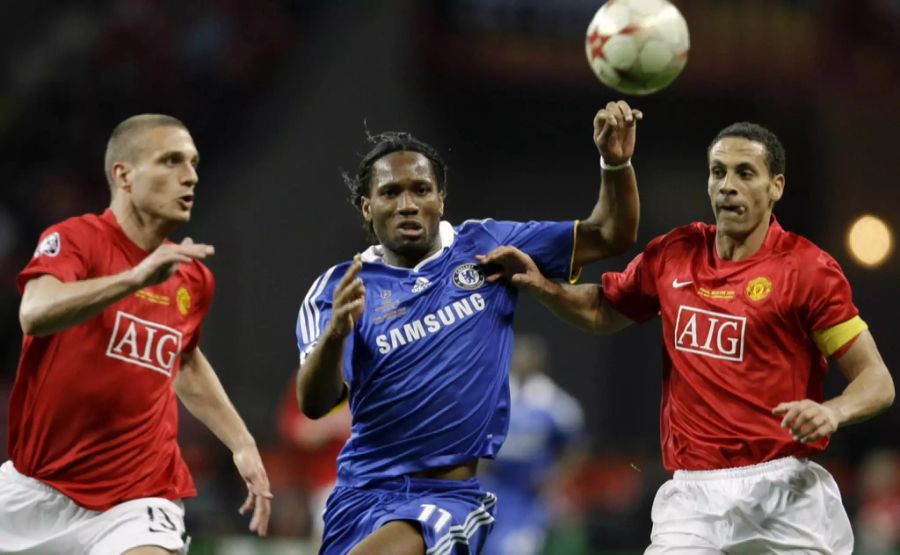 2008 gewann Ferdinand mit United die Champions League im Final gegen Chelsea.