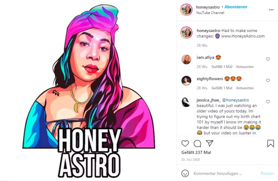 honey astro