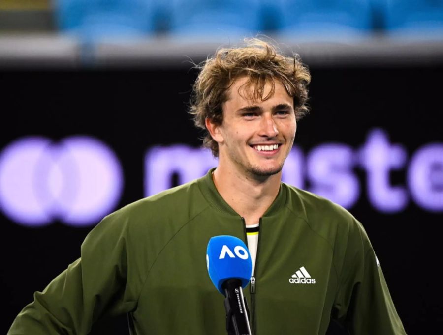 Auf dem Platz hat Alexander Zverev zu lachen. Neben dem Platz gibts die Instagram-Abrechnung der Ex.