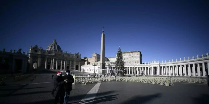 Der Petersplatz in Rom. Vatikan Rom