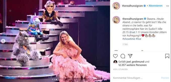 Michelle Hunziker freut sich auf die Show. Michelle Hunziker