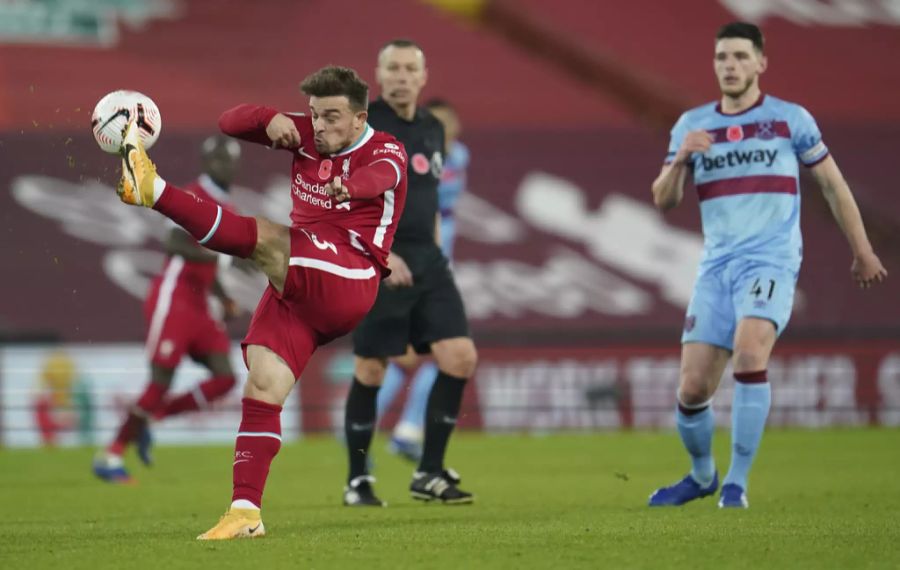 Xherdan Shaqiri wurde gegen West Ham in der 71. Minute eingewechselt und gab den entscheidenden Assist zum 2:1-Arbeitssieg von Liverpool.