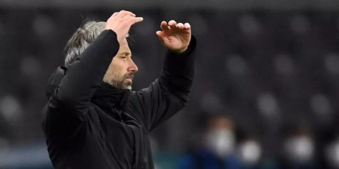 BVB-Trainer Marco Rose war nach der Niederlage in Berlin bedient. Foto: Soeren Stache/dpa-Zentralbild/dpa BVB-Trainer Marco Rose war nach der Niederlage in Berlin bedient. Foto: Soeren Stache/dpa-Zentralbild/dpa