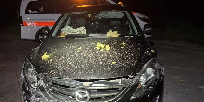 Beim Unfall wurde der Autofahrer nicht verletzt.