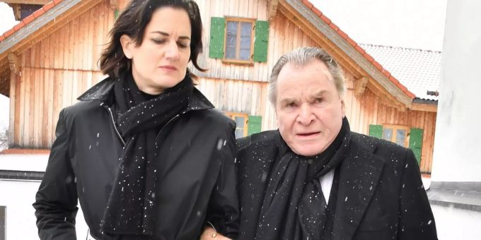 Susanne Kellermann und Fritz Wepper im Winter 2019 Susanne Kellermann und Fritz Wepper im Winter 2019