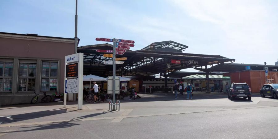 Der Bahnhof Romanshorn.