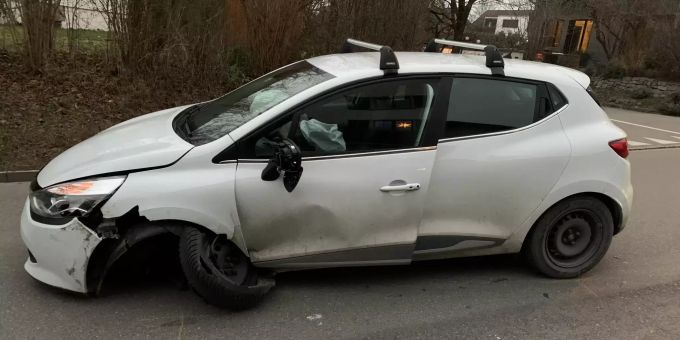Beim Unfall wurde niemand verletzt. Unfall