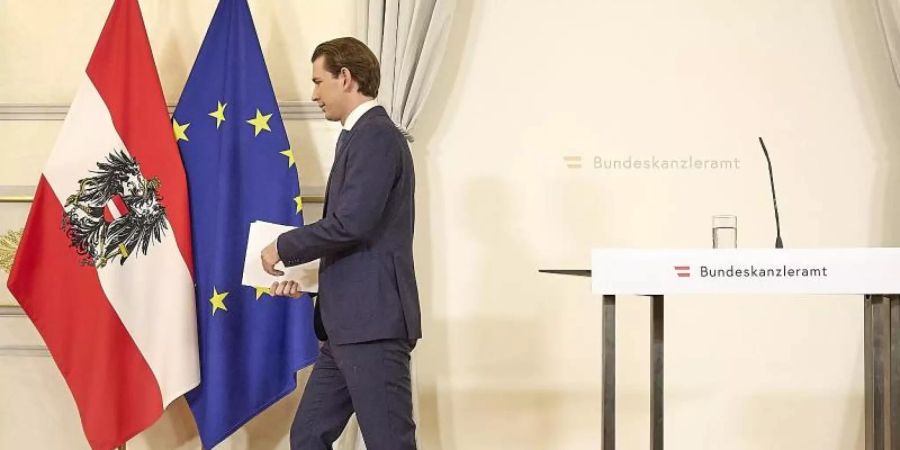 Sebastian Kurz hat am Samstagabend seinen Rücktritt als Bundeskanzler erklärt, bleibt jedoch in wichtigen politischen Ämtern. Foto: Georges Schneider/XinHua/dpa