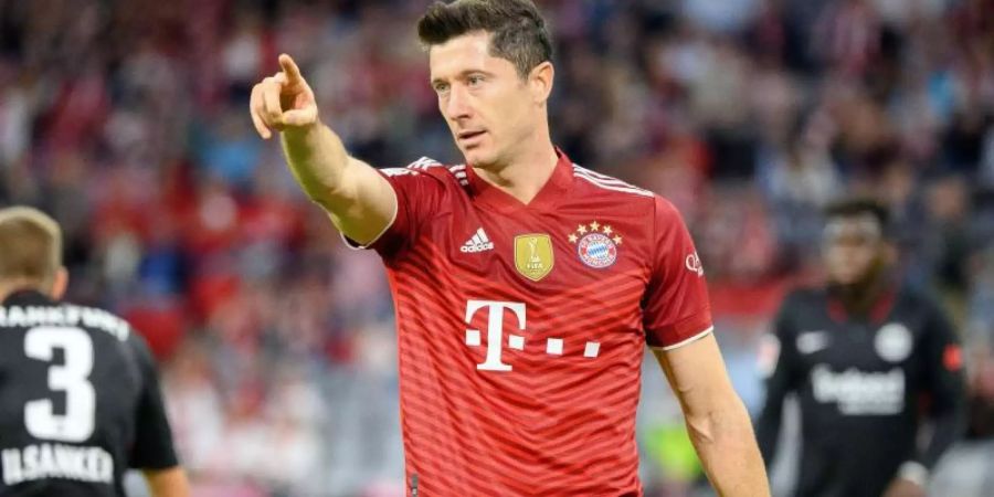 Soll nach Meinung seines Trainers den Ballon d'Or bekommen: Bayern-Torjäger Robert Lewandowski. Foto: Matthias Balk/dpa