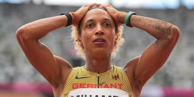 Malaika Mihambo gewann in Tokio Olympia-Gold im Weitsprung. Foto: Michael Kappeler/dpa Malaika Mihambo gewann in Tokio Olympia-Gold im Weitsprung. Foto: Michael Kappeler/dpa
