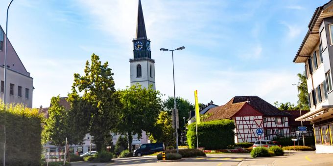 Die Reformierte Kirche in Bülach im Kanton Zürich. Die Reformierte Kirche in Bülach im Kanton Zürich.