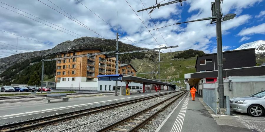 Bahnhof Andermatt.