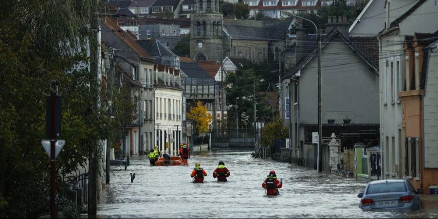Nordfrankreich Überschwemmungen