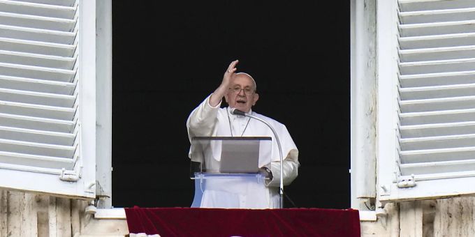 Papst Franziskus im Vatikan. Papst