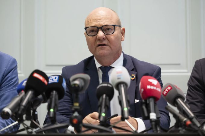 Der Direktor des BFS, Georges-Simon Ulrich, spricht während einer Pressekonferenz des Bundesamtes für Statistik BFS, am Mittwoch, 25. Oktober 2023 in Bern. WAHLEN 2023