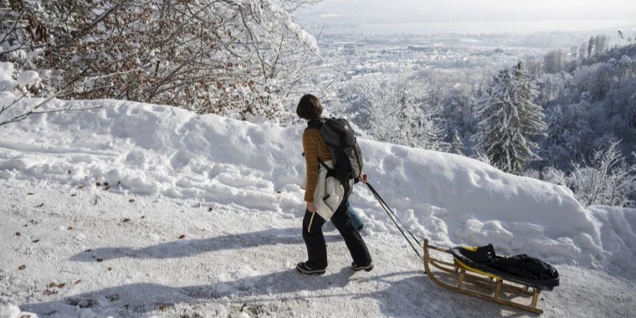 orkanböen SChnee Flachland.