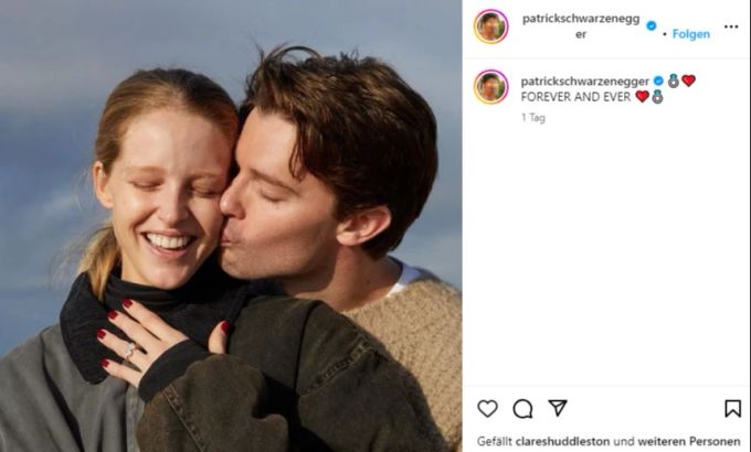 Patrick Schwarzenegger und Abby Champion teilten die Liebesnews über Instagram. Patrick Schwarzenegger Abby Champion