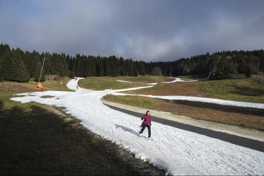 Auch in den französischen Alpen herrschte Schneemangel.